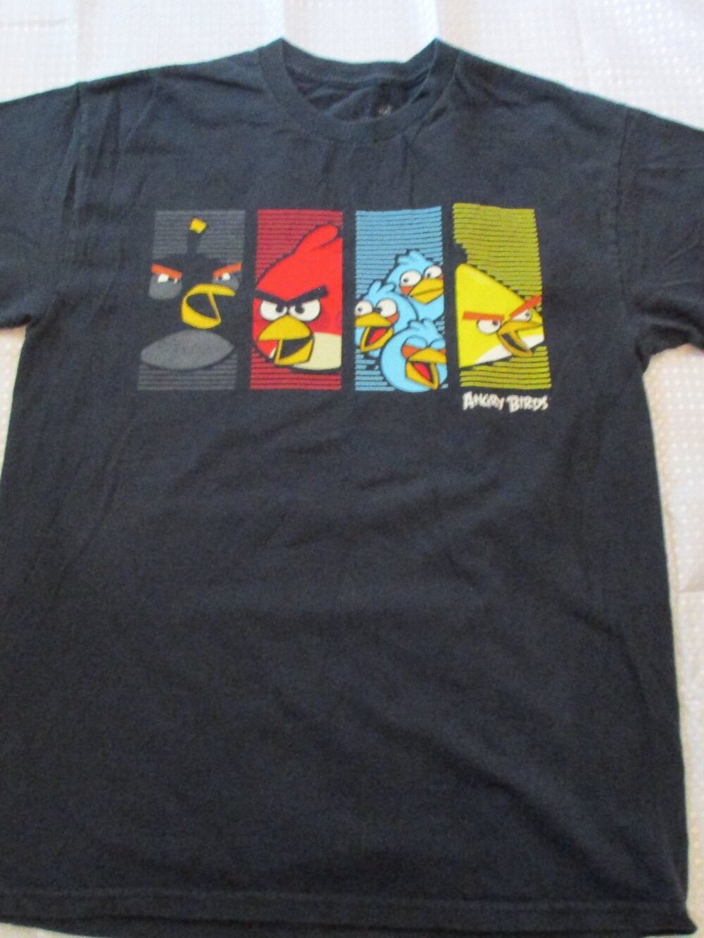 Vintage Rovio Entertainment Angry Birds Graphic Men's Short Sleeve T-Shirt Sz. M